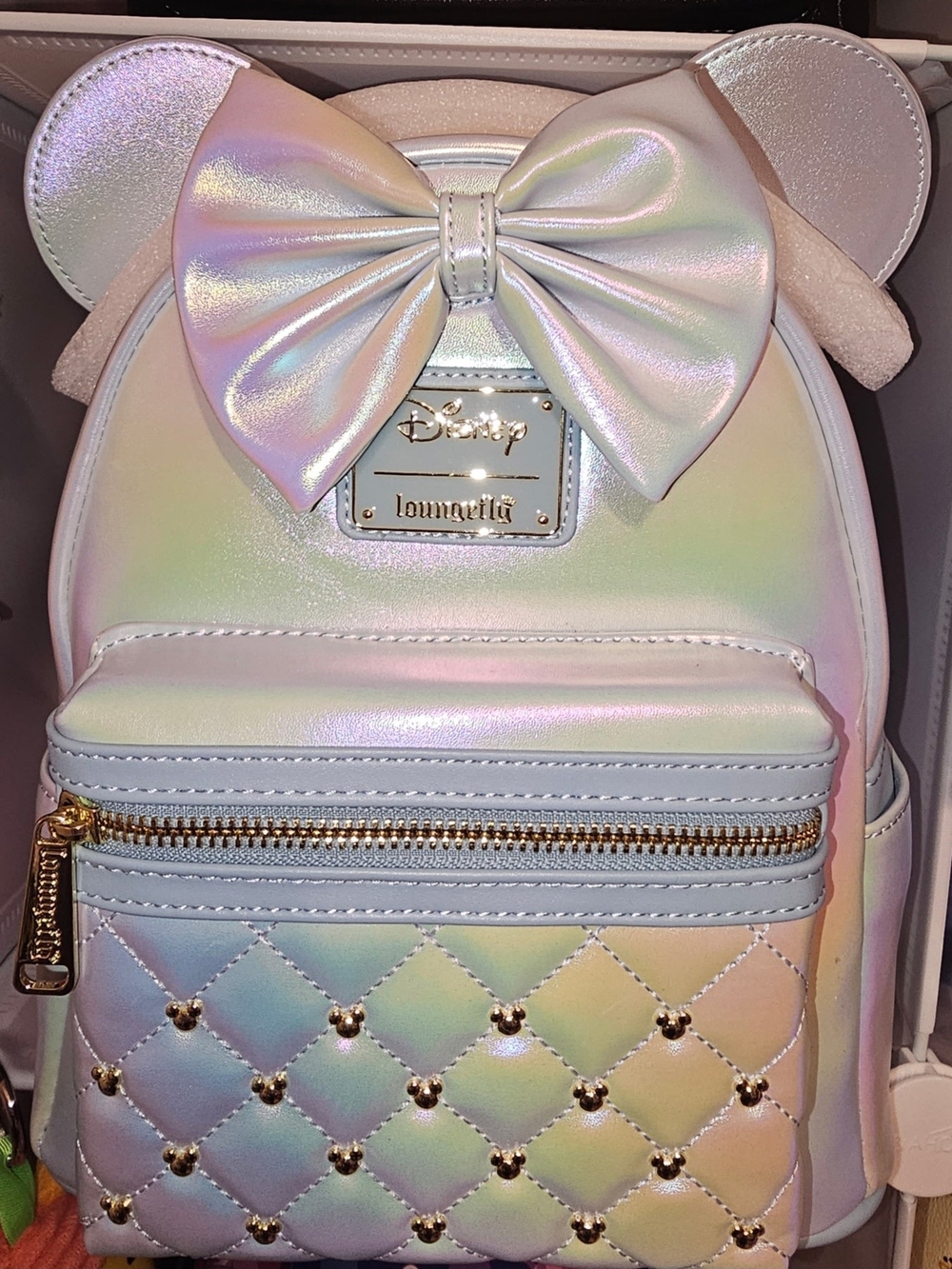 Loungefly Disney The Minnie Mouse Classic Series Mini Backpack: Iridescent Sky